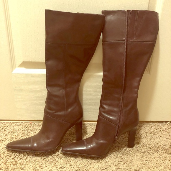 Brown pointy boots Clearance
